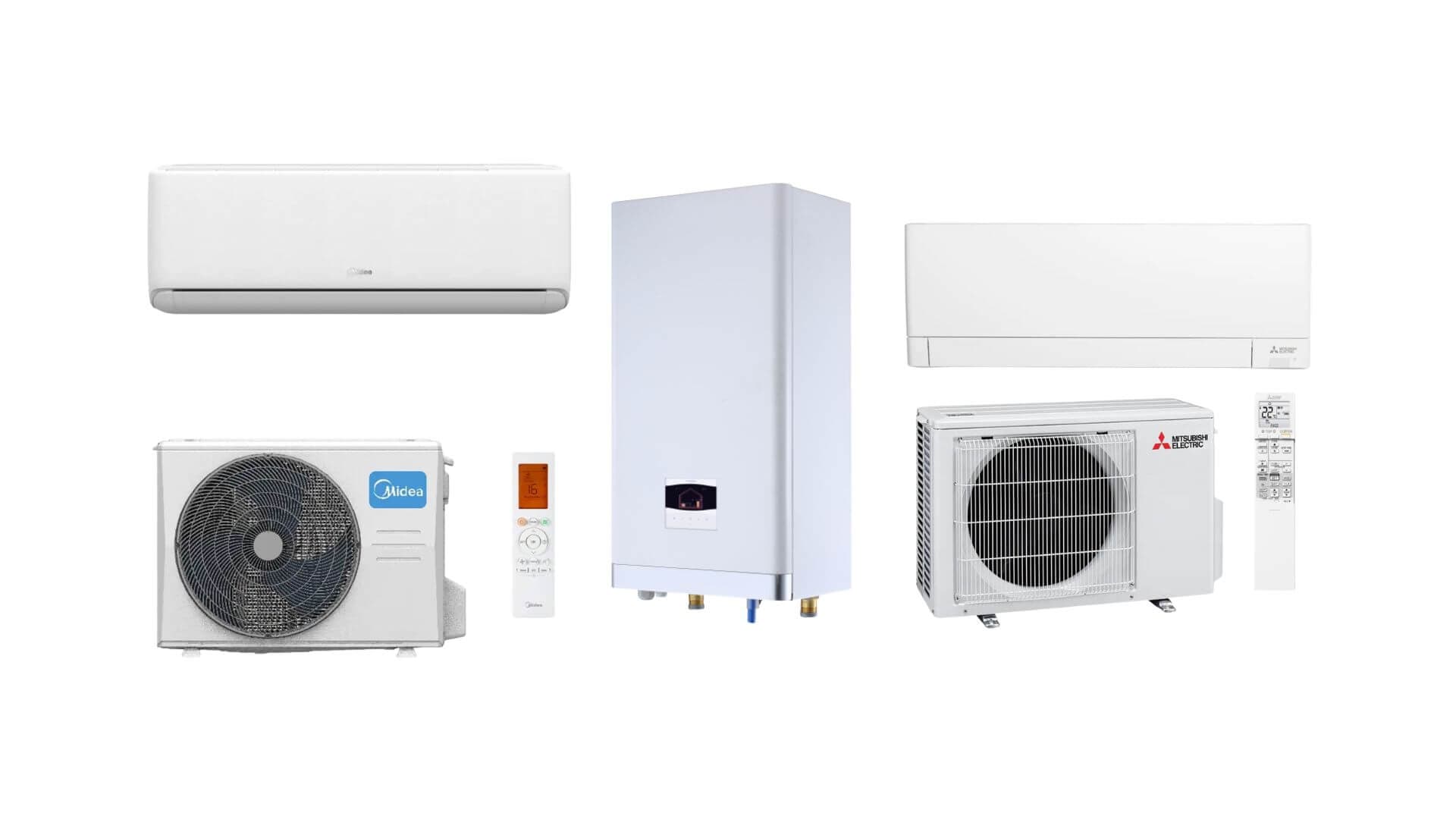 50m2 area air-air heat pumps overview